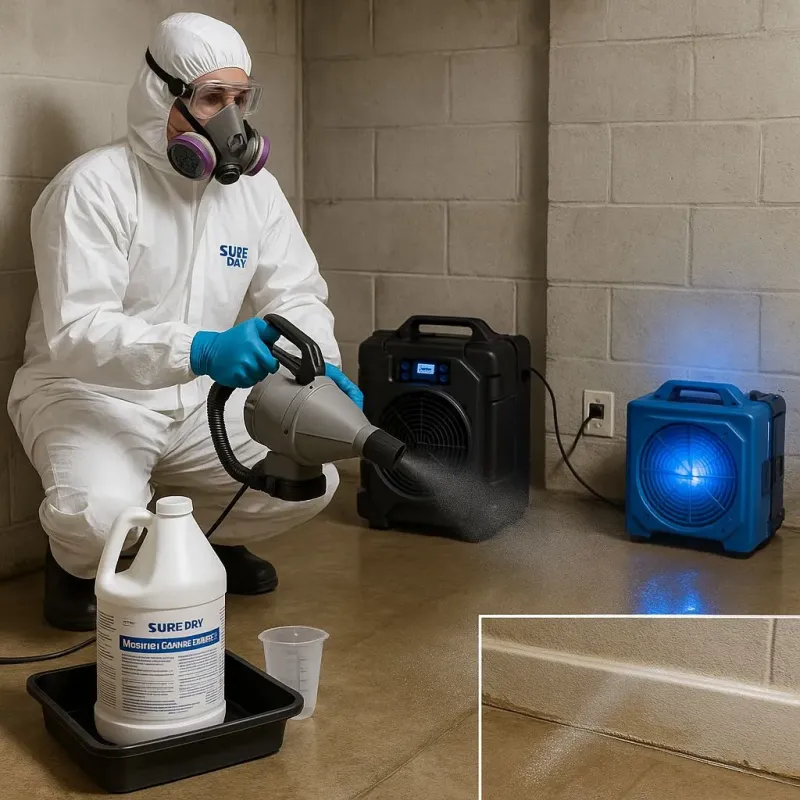 Sanitization and Odor Removal process in Double Oak, TX
