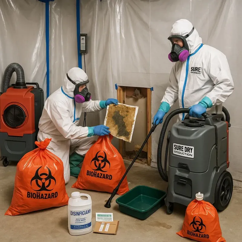 Contaminated Water Handling Protocols process in Double Oak, TX